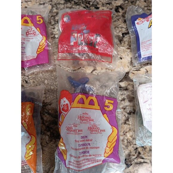 Lot Of 8 McDonald's Happy Meal Toys Yo, Yogi, Doug, Animal Kingdom 1991 To 2019 - Picture 13 of 16